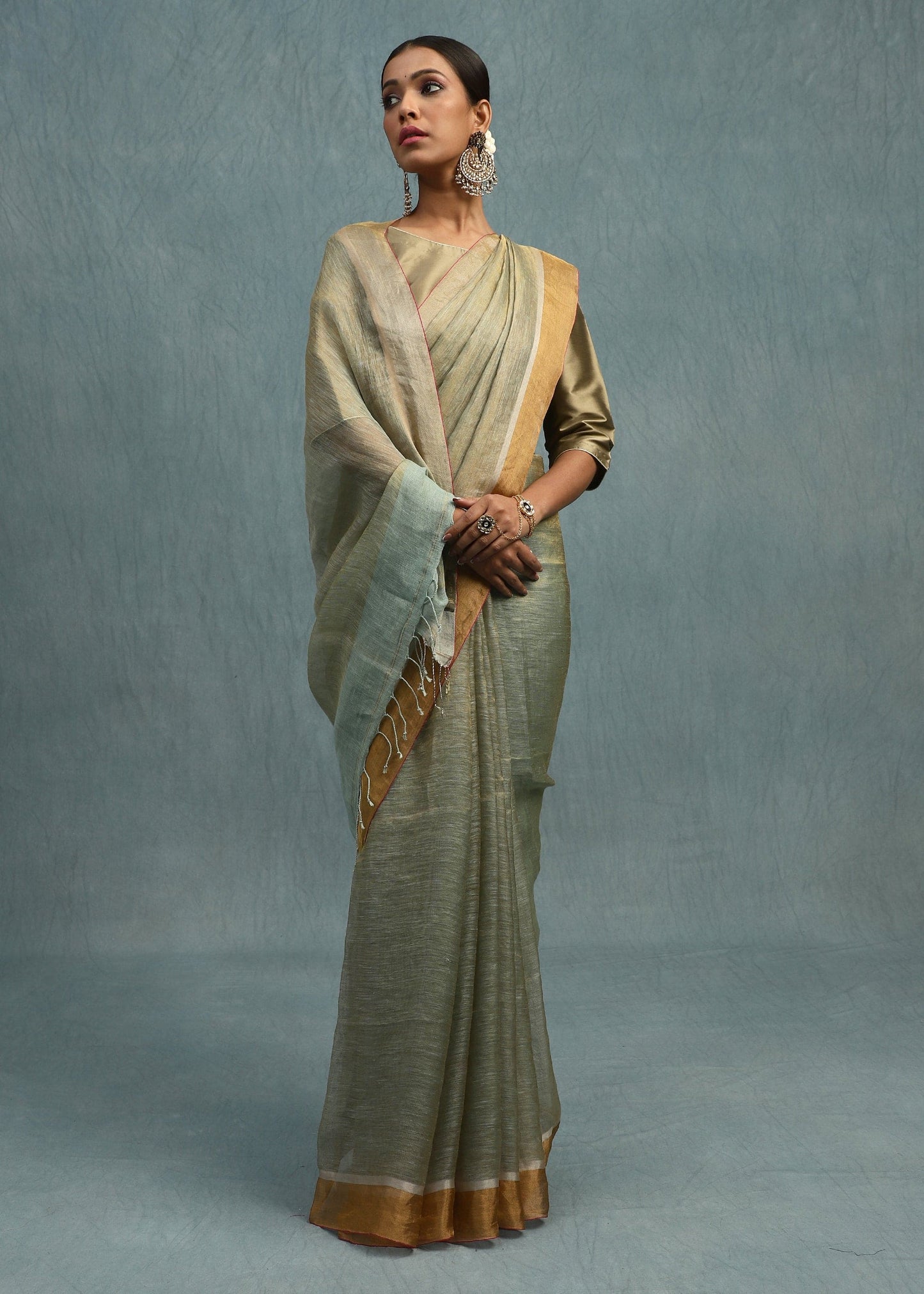 Linen Zari Kota
