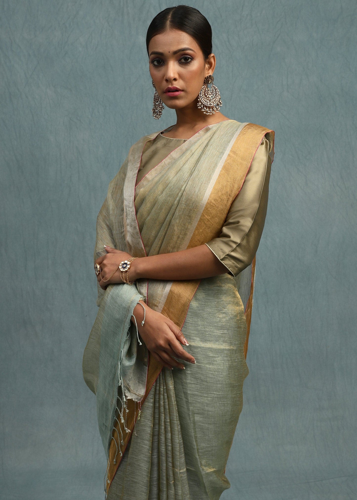 Linen Zari Kota