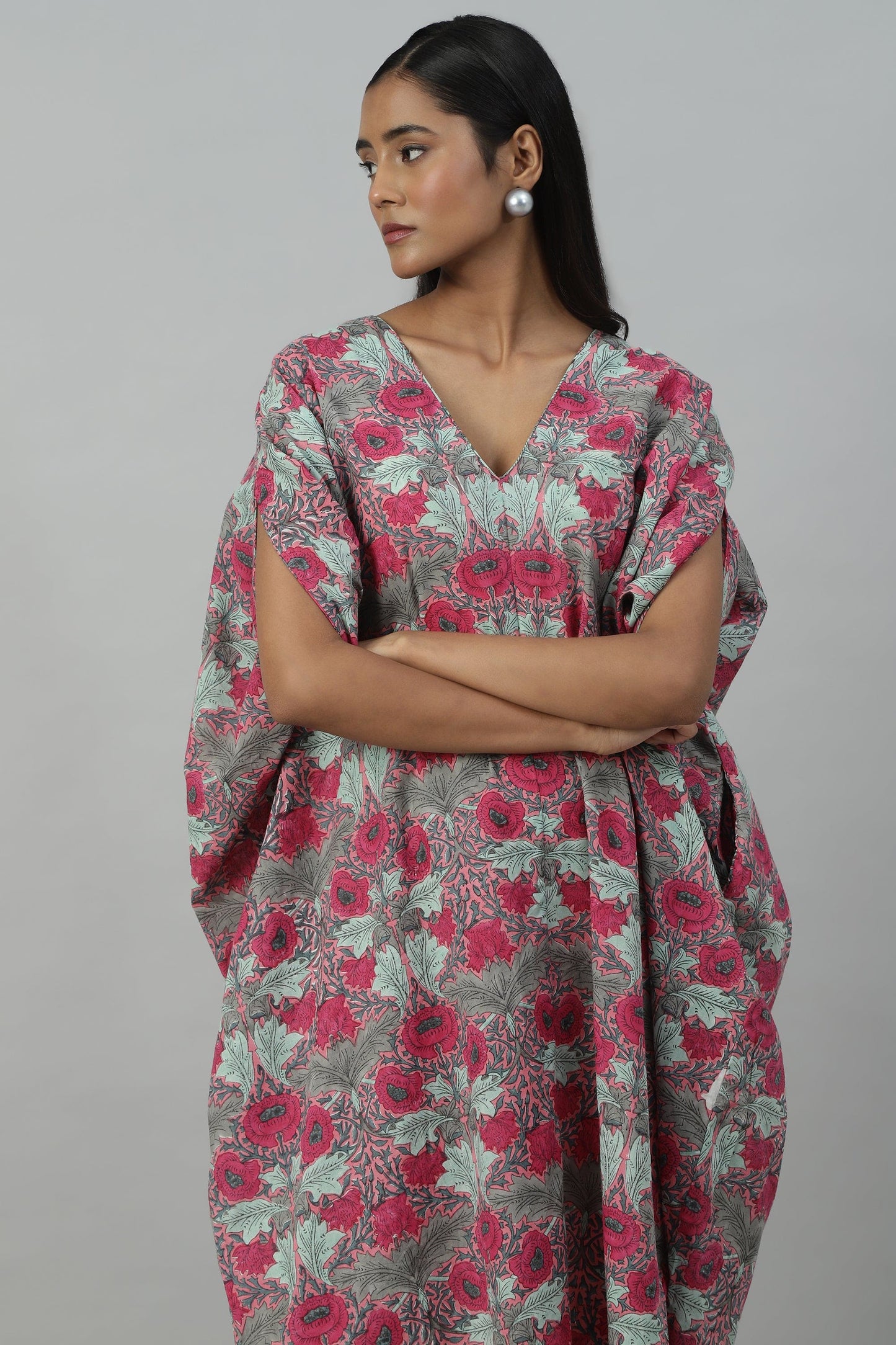 PINK POPPY ORGANIC COTTON KAFTAN