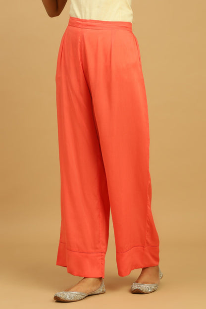 CORAL CHANDERI SHIBORI KURTA SET (3 pcs)