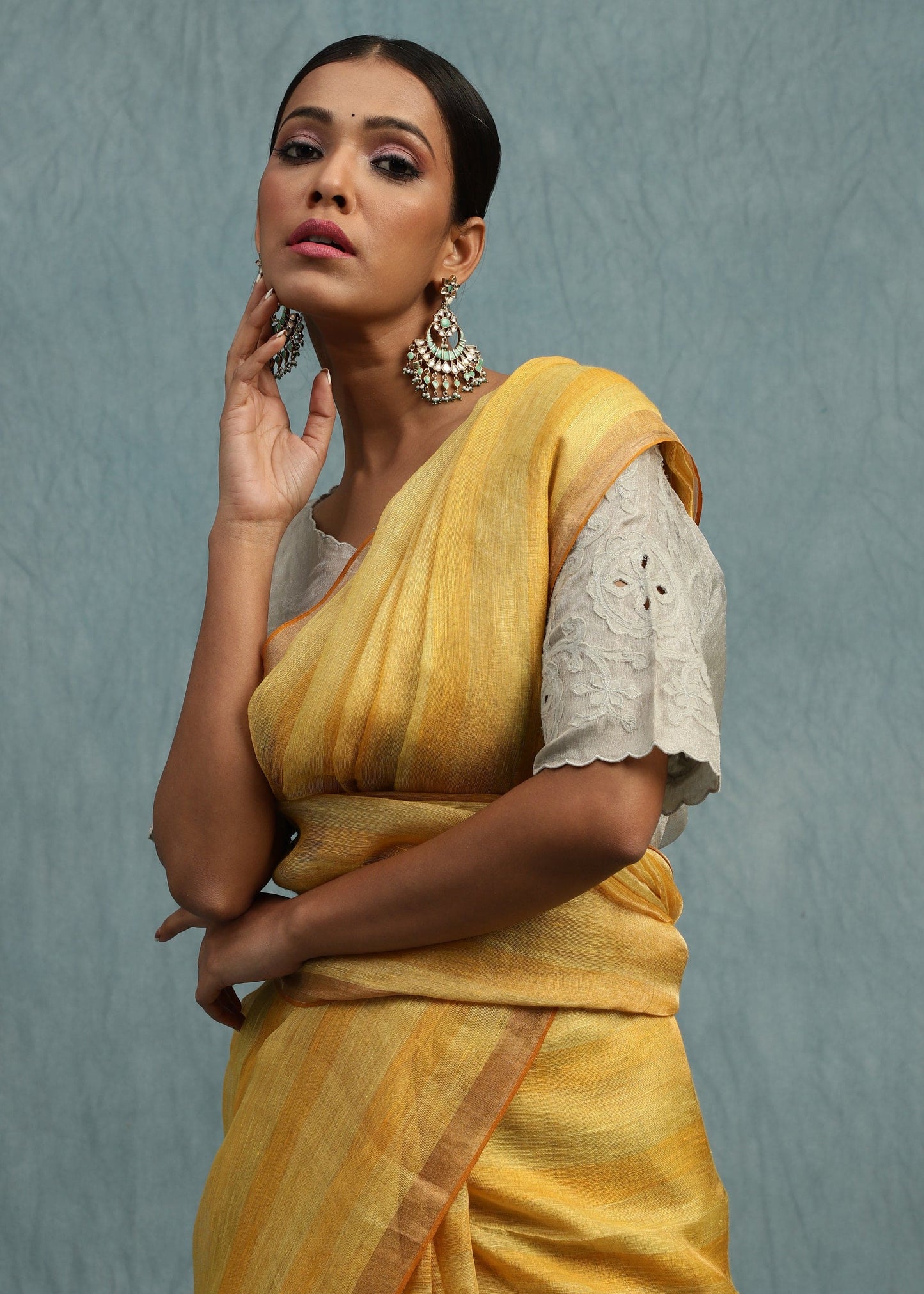 Linen Zari Ombre Surya