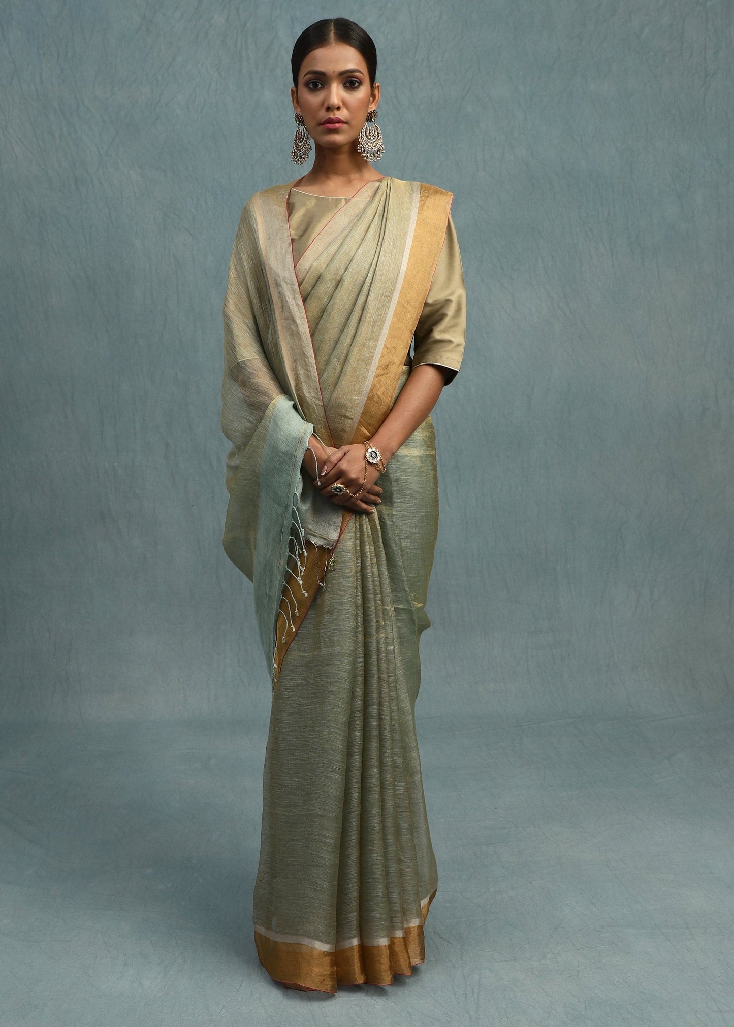 Linen Zari Kota