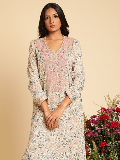 Peach Rose Organic Cotton Kaftan