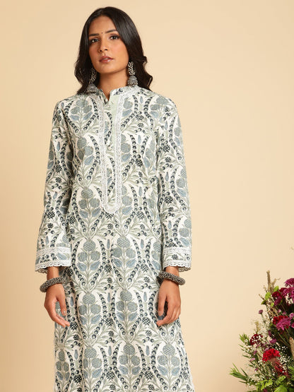lndigo Anaar Organic Cotton Hand Block Printed Co-ords Set
