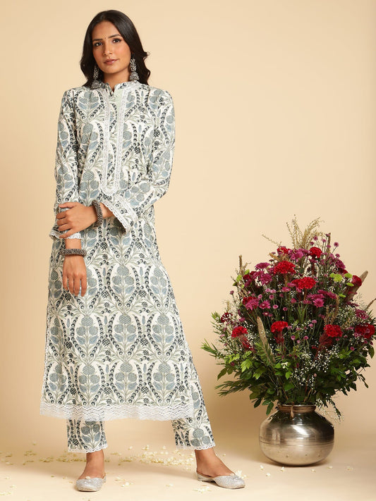 lndigo Anaar Organic Cotton Hand Block Printed Co-ords Set