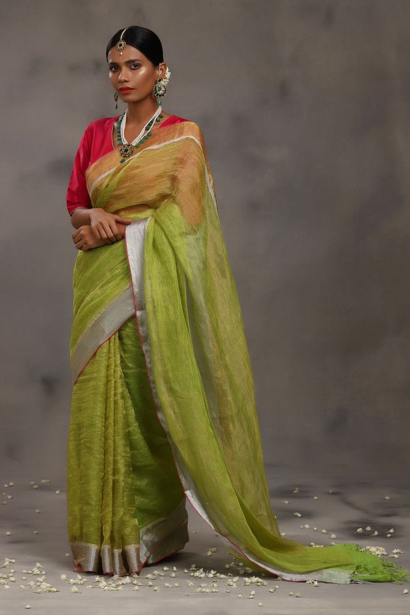 Linen Zari Nimbu