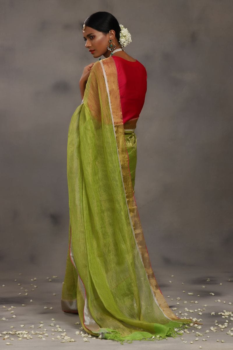Linen Zari Nimbu